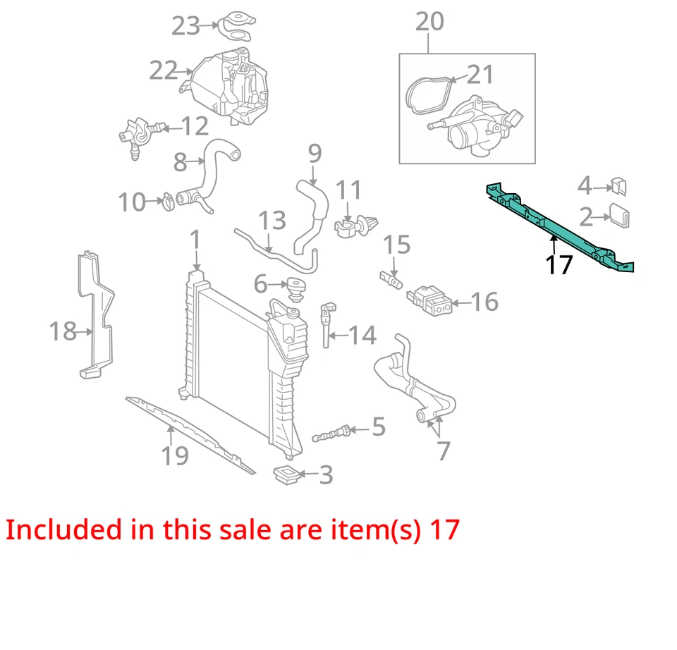 CUBIERTA RADIADOR CHRYSLER 5104125AA NUEVO OEM 5104125AA Foto 2 de 3
