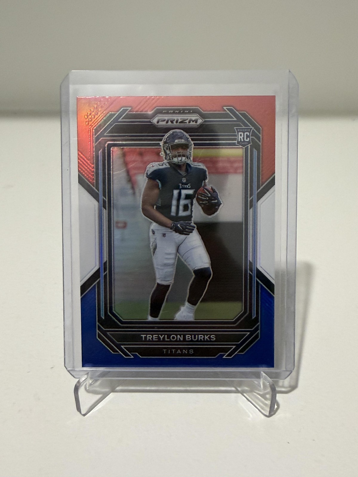 2022 Panini Prizm #313 Treylon Burks Red White and Blue