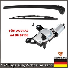 Wischermotor Heck Scheibenwischer Arm Spritzdüse für AUDI A3 A4 B6 B7 B8 12V