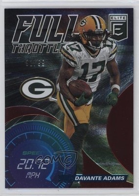 2021 Panini Donruss Elite Full Throttle Red /99 Davante Adams #FT12 lz7