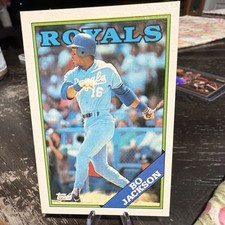 Topps 1988 #750 Bo Jackson Kansas City Royals Vintage MLB Base Set Baseball Card