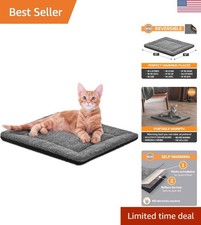 Portable Self Heating Pet Pad for Small Pets - Reversible  Machine Washable