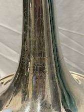 RARE H.N. White King 1485 Silversonic Trombone w/ F-Trigger 9  Bell/ .536   63