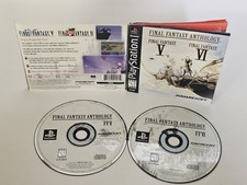 Final Fantasy Anthology PS1 Includes 2 Discs, Manual + Back Insert - Tested 