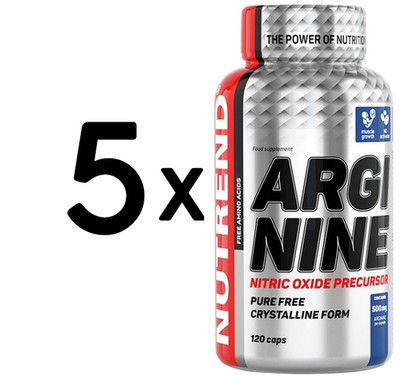 5 x Nutrend Arginine - 120 caps (76,65 EUR/kg)
