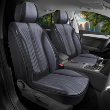 Schonbezüge Sitzbezüge für Mercedes E Klasse W124 S124 Bj 1984-96 in Schwarz/Gra