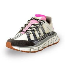 Versace Women's "Trigreca" Multi-Color Suede  Leather Sneakers Shoes US 8 IT 38