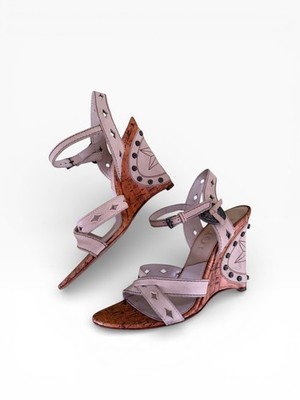 Christian Dior Gaucho Heels Fall/Winter 2006 Cork Wedge EU 35.5 | US 5.5 | UK 3