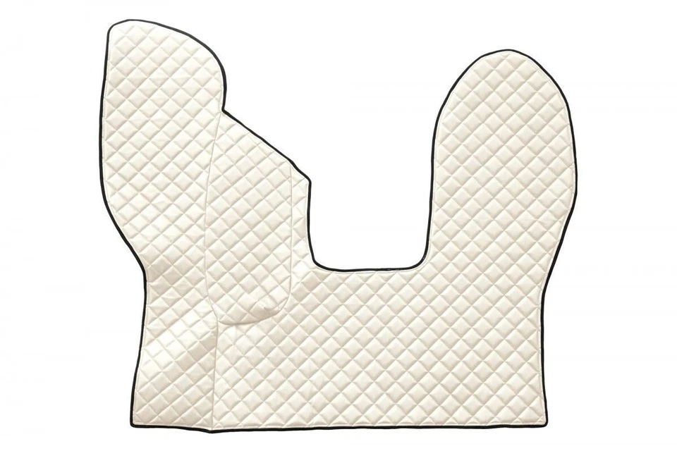 Beige Gesteppt Öko-Leder Fußmatten Für DAF CF EURO 6 2013+ Automatik Linkslenker - Bild 2 von 4