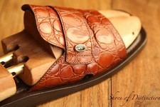 Patrick Cox Crocodile Leather Sandals Sliders Shoes Men's UK 9 US 10 EU 43