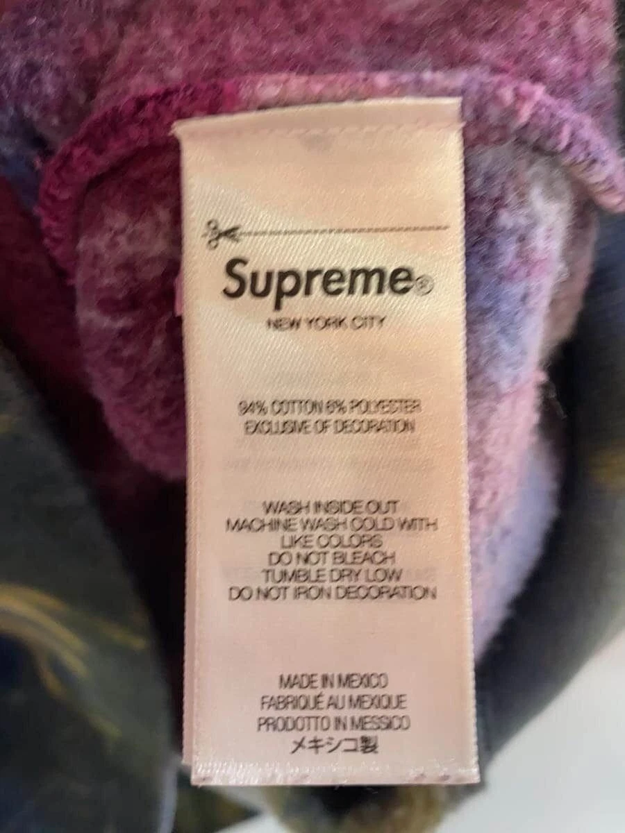 Supreme Felpa con Cappuccio Zip 24ss Small Box Up Hooded S Cotone Multicolore Usata