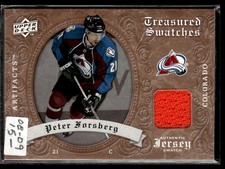 2008-09 Upper Deck Artifacts Treasured Swatches Retail Peter Forsberg Colorado