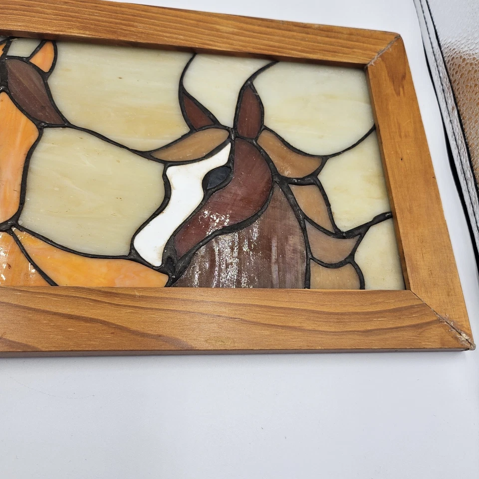 Arte de pared para atrapasoles de metal vitral decoración retro occidental 20"x8" usado en excelente estado  Foto 4 de 4