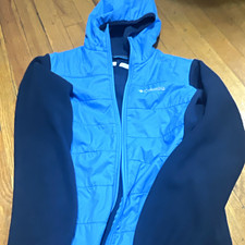 Columbia Kid s Hooded Full Zip Jacket Blue/Na...