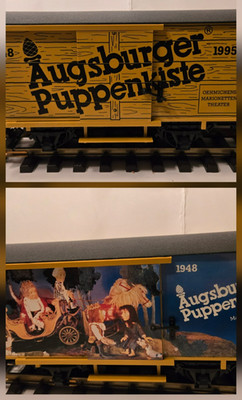LGB G Scale 44353 Car Augsburger Puppenkiste 2 Dif Sides C Pic Theatre