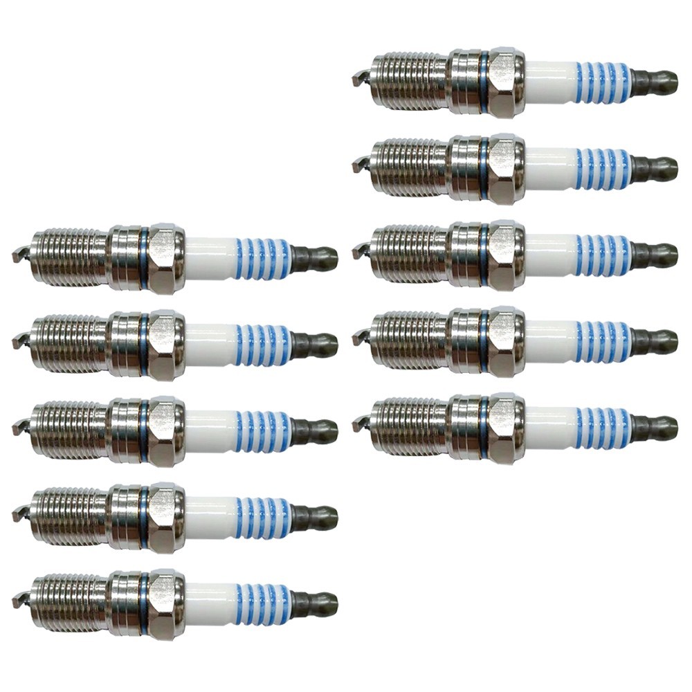 10 Pack Ignition Coil & Spark Plug Kit For Ford F250 F350 F450 6.8L V10 DG508