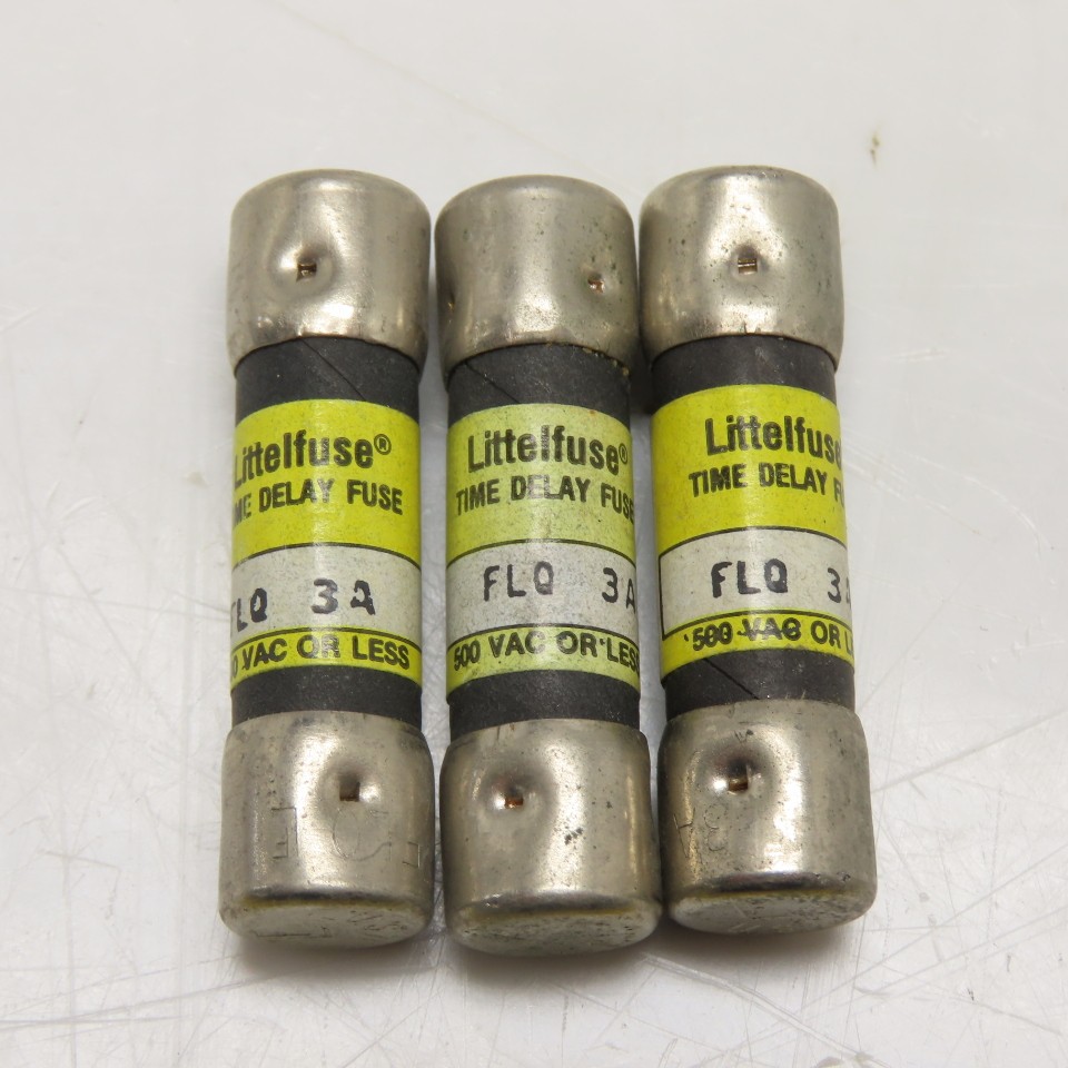 Littelfuse FLQ 3A 3A Time Delay Fuse 500VAC Or Less Lot Of 3 | eBay