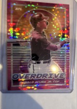 2021 Panini Chronicles - Overdrive Ronald Acuña Jr. #20 Pink Pulsar
