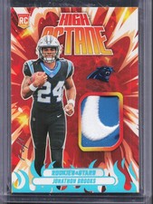 2024 Panini Rookies & Stars Jonathon Brooks High Octane Rookie Nike Patch 1/1 