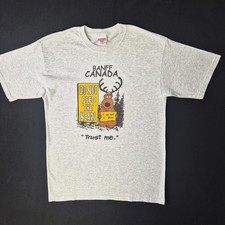 Vintage Banff Canada Grafik T-Shirt Large