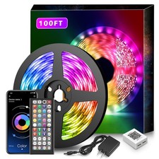 Led Lights for Bedroom 100ft Music Sync Color Changing Led Strip Lights Smart...