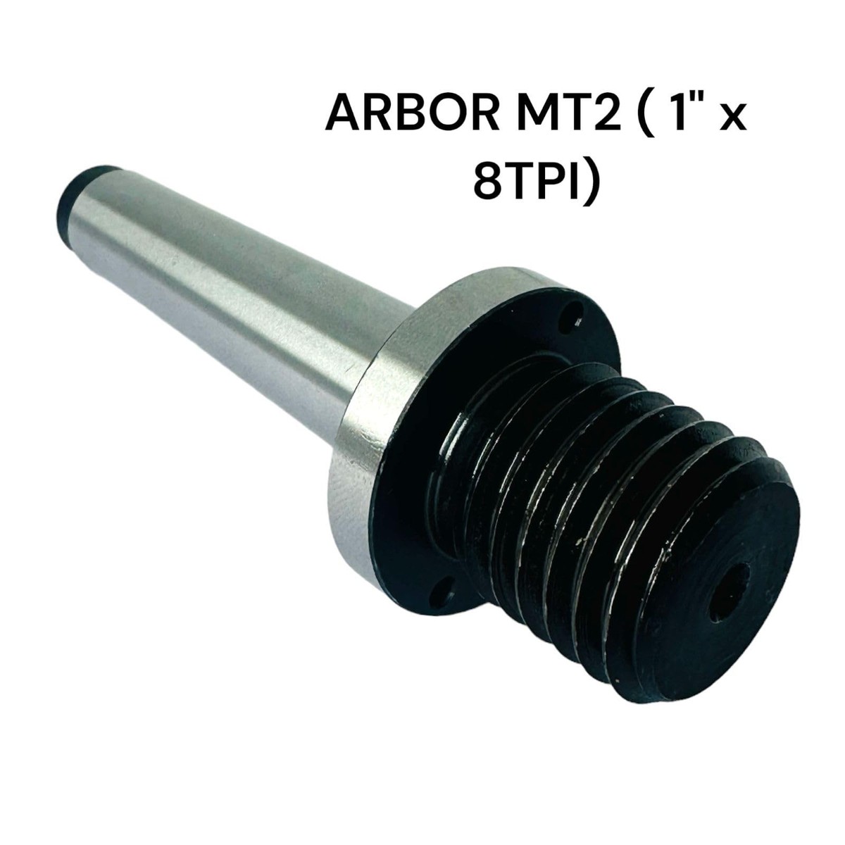 Woodworking Live Tailstock Chuck Adapter 1x8 TPI MT2 Arbor 2MT
