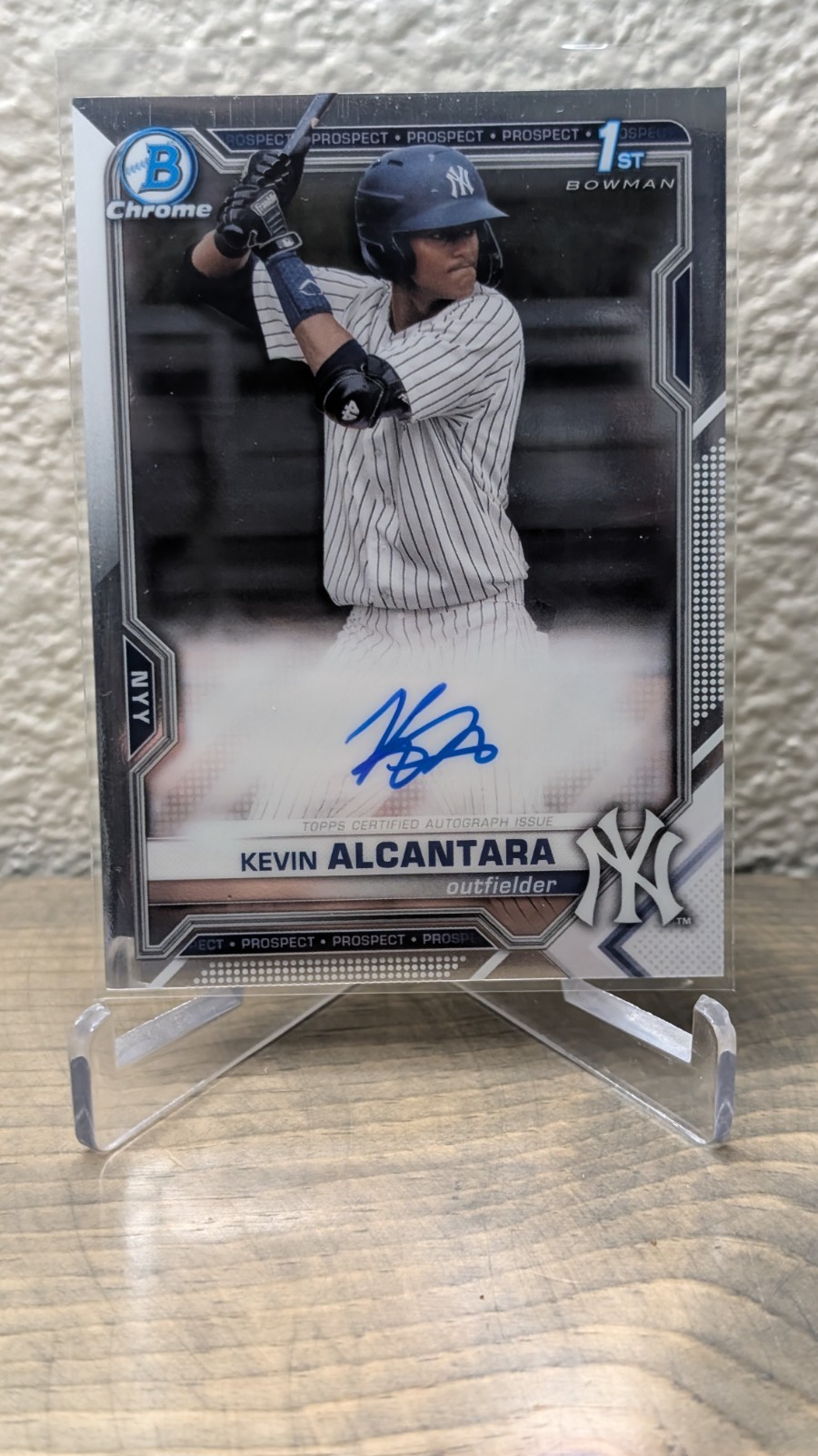 KEVIN ALCANTARA 2021 Bowman Chrome 1st Prospects Auto #CPA-KA Cubs Yankees