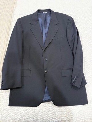 Tombolini Navy Blazer Jacket Ing. Loro Piano Super 110's - 44R see note - Italy