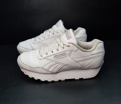 Reebok Rewind GRÖSSE 3,5 UK EUR36 DAMENSCHUHE WEISS NIEDRIG ZUM SCHNÜREN SNEAKER SCHUHE