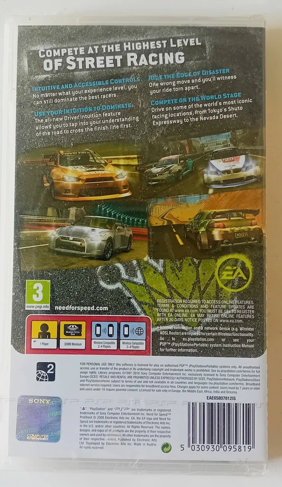 Need for Speed Pro Street Essentials - Sony PSP  Brand New Sealed - Image 2 of 4