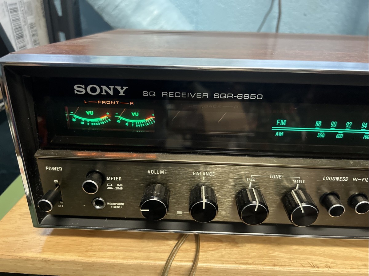 【希少】SONY オーディオアンプ SQR-6650 70年代 ヴィンテージ R026【希少】SONY オーディオアンプ SQR-6650 70年代