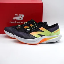 New Balance Men's WIDE 2E FuelCell Rebel v4 Running Shoes MFCXCB4 Black/Peach