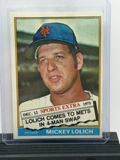 1976 TOPPS TRADED #385T MICKEY LOLICH (NEW YORK METS) BASEBALL CARD