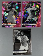 3- 2025 Panini Prizm: Roy Campanella, Monte Irvin Pink Cracked Ice, Josh Gibson