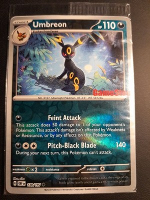 Pokemon TCG Umbreon Promo Card GameStop Stamped 130/197 Sealed