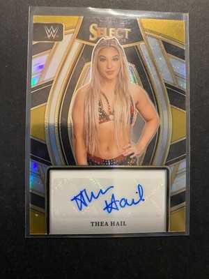 Thea Hail - '24 WWE Select Autographed Card #SL-THH with Bonus Base Card #58