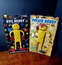 * RARE* Pirate Bendy &Evil Bendy Figures New in Blister (Accoutrements for Fun)