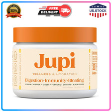 Jupi Hydration  Wellness Powder Turmeric Ginger Vitamin C Immune Support 30 Srv