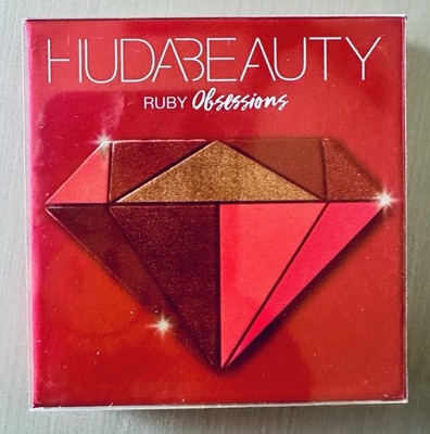 HUDA BEAUTY Ruby Obsessions Eyeshadow Palette 9 Shades Colors Eye Makeup~ New