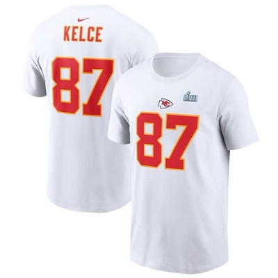 Men's Nike Travis Kelce Kansas City Chiefs Super Bowl Number T