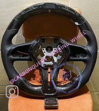 Led Carbon  Fiber Steering Wheel For  Infiniti Q50q60qx50qx55  W/white 