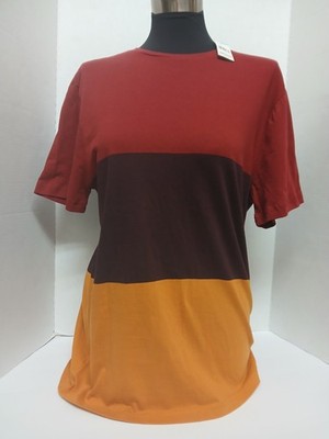 New Young Men's Amplify Short Sleeve Colorblock Shirt Size Large 