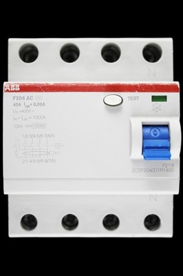 ABB 40 AMP 30mA VIERPOLIG RCCB TYP AC F204 2CSF204001R1400