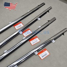 Window Weatherstrip Molding Trim Chrome For 09-14 Acura Tsx Sedan Fere Ship