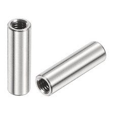 12Pcs Round Connector Nuts, M4x20x6mm Coupling Nut Sleeve Rod Bar Stud Nut