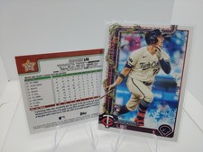 Brooks Lee 2025 Topps Holiday Cookie Back SP RC #H13 W/ Base Twins Rookie