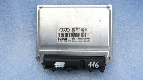 AUDI A8 2.8 V6 Benzin - Motor Steuergerät ECU 4D0907551M BOSCH 0261204686 ##116