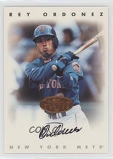 1996 Leaf Signature Series Auto Bronze Rey Ordonez Auto 1v6