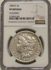 1894 S Morgan Silver Dollar NGC VF Details Tough Date Morgan
