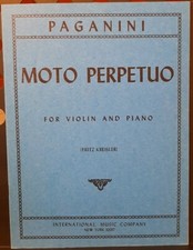 PAGANINI - MOTO PERPETUO per violino e piano - ed IMC